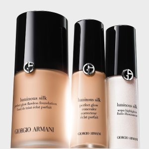 提前享：Armani Beauty 红气垫替换装$58(原$78) 柔亮光泽粉底液$64