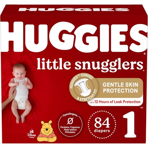 Huggies Little Snugglers 婴儿纸尿裤1号84片 加拿大医院首选