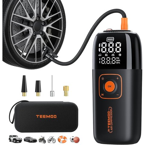 TEEMOO 150PSI 充电式多用途汽车轮胎充气泵