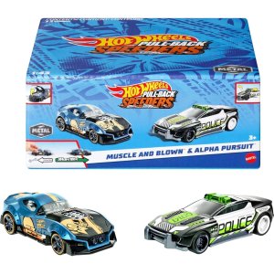 💥史低价💥：Hot Wheels 1:43比例回力赛车 2 件装 车型随机