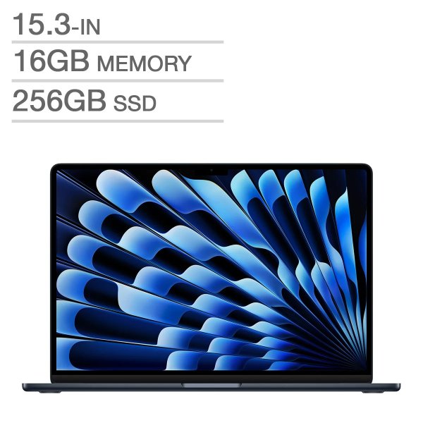 MacBook Air 15.3 英寸，M3 芯片 - 16 GB RAM，256 GB SSD