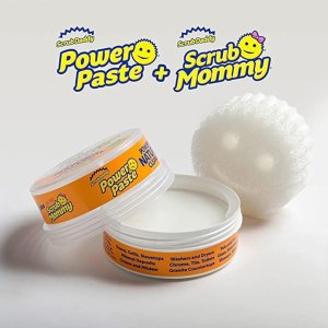 Scrub Daddy PowerPaste清洁套装 天然清洁膏+无染色Scrub Mommy海绵