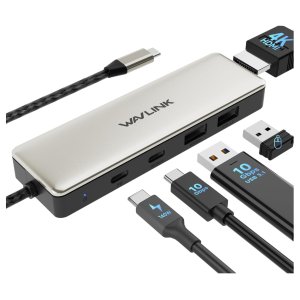 WAVLINK 140W 5合1扩展坞 4K高清口+快速数据传输