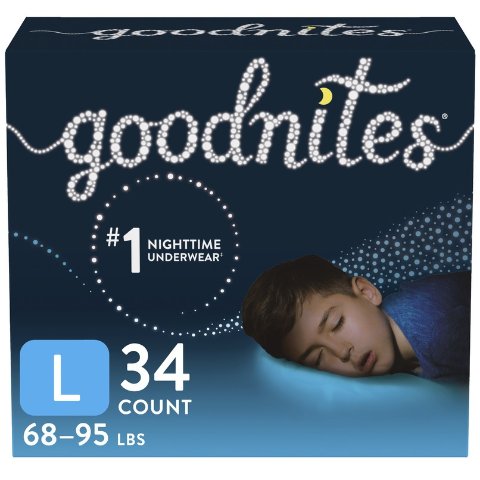 HuggiesGoodNites 男童睡眠裤大号装