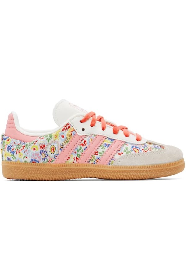 儿童多色 Liberty London 版 Samba OG 运动鞋
