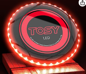 夏天到了该玩儿飞盘了！TOSY LED发光飞盘 朋友聚会必备