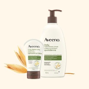 Aveeno 舒缓洗护防晒产品折后满减 燕麦皂$5.59 手膜足膜$6