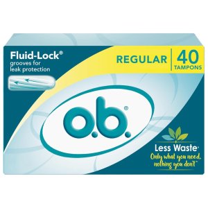 强生 o.b. 内置指入式卫生棉条 40条 比导管式更小巧便携