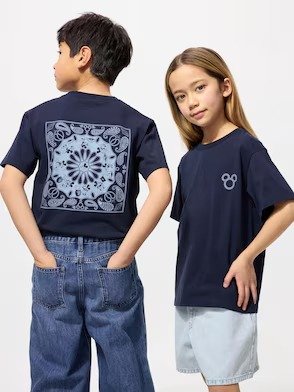 大童款蓝染迪士尼短袖