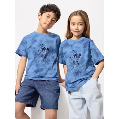 大童蓝染迪士尼短袖