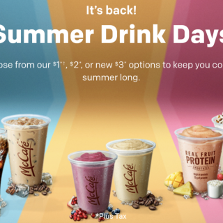 麦当劳$1⃣️🍹冷饮回归！汽水、咖啡都参...