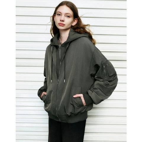 连帽面包服