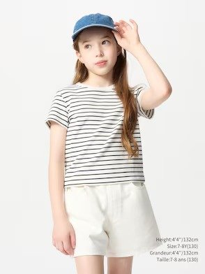 大童条纹短袖