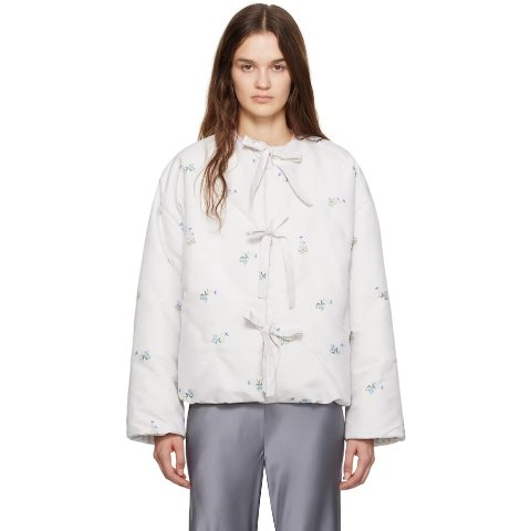 白色 Ukiyo 羽绒夹克

