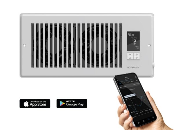 AC INFINITY AIRTAP T4，静音增压风扇