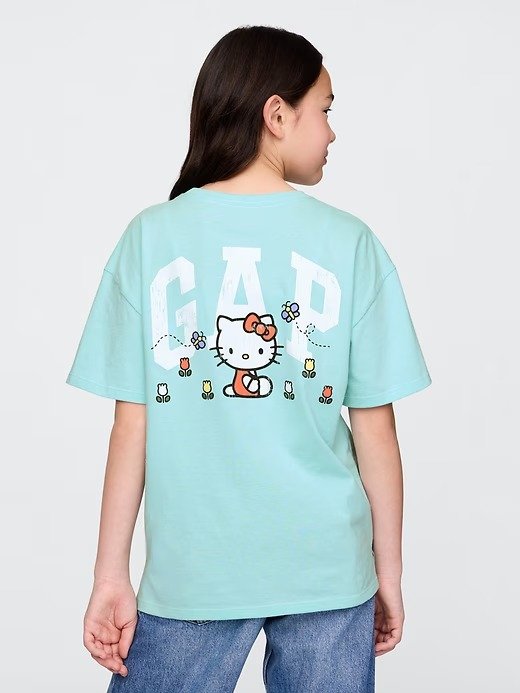 Hello Kitty Logo 大童T恤