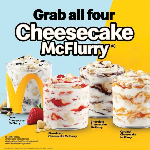 100%加拿大本地乳制品👇戳我尝鲜McDonalds 麦当劳麦旋风30周年啦❗️CA限定新口味上线