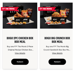 KFC买一送一活动:自取、外卖都可,到7月6日