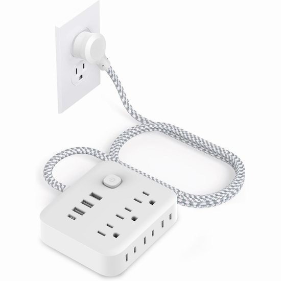 Romatico 6插座+4 USB 浪涌保护插线板