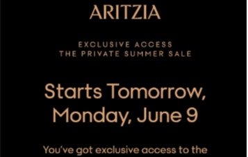Aritzia年中私‮开促‬场❗Aritzia年中私‮开促‬场❗