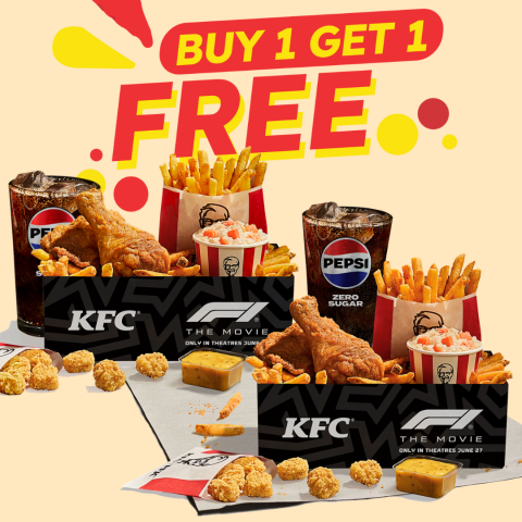 $6.99起吃套餐🍔KFC 肯德基买1️⃣送1️⃣畅享双倍快乐🔥炸鸡、汉堡我来了！