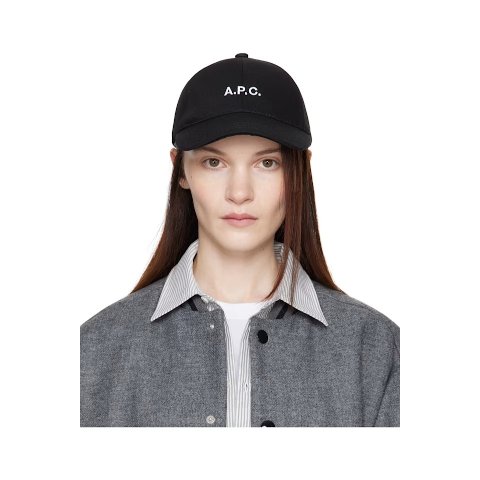 黑色 Charlie 棒球帽
