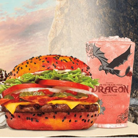上线时间❗️6月13日狠狠期待🍔梦回博克岛！加拿大Burger King ×《驯龙高手》联名上线