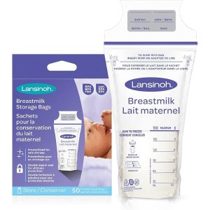 Lansinoh 母乳储存袋 50 个 超强强度和弹性