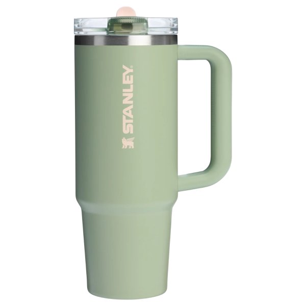 抹茶翻盖吸管杯 30oz