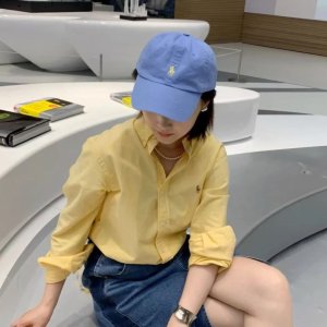 Ralph Lauren清新蓝色！好穿搭~棉质蓝色鸭舌帽