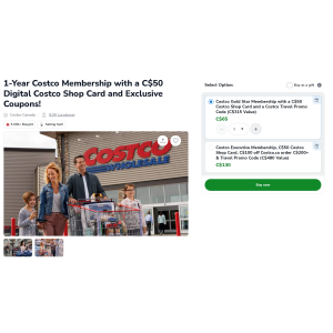 Groupon Costco会员送折扣券