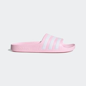 $12收 仅剩4双！adidas 儿童草莓粉/黑色拖鞋 夏天玩儿水穿