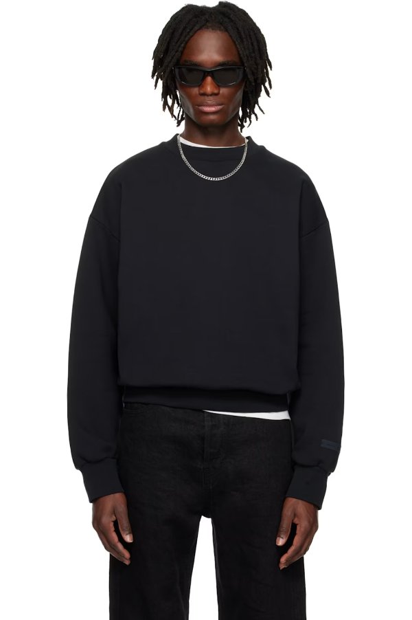 Black Classic Crewneck Sweatshirt