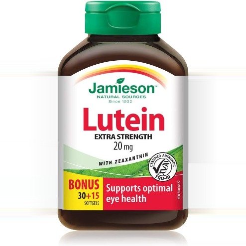 Jamieson Lutein-Z 叶黄素+玉米黄素护眼营养补充剂 45粒
