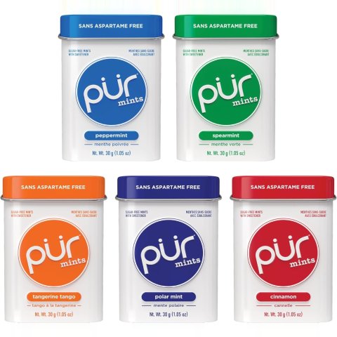 Pur Gum 薄荷糖30片*5盒装 