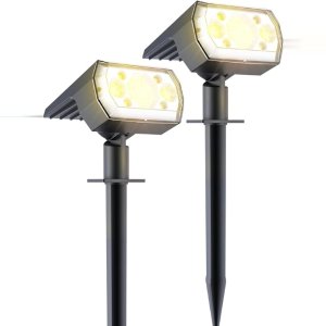 RUNBARRY户外太阳能聚光灯(2pcs)