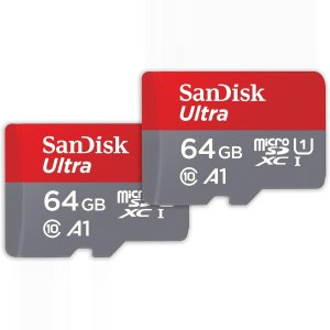 SanDisk闪迪 64GB储存卡2件装