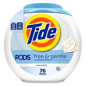 Tide 低过敏 无香温和洗衣球 76颗