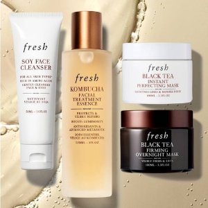 套装7折+送9件套(值$141)fresh 红茶套装$116(值$238)=4.9折 唇膏2件套$37