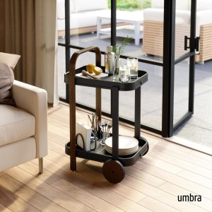 会员日狂欢价：Umbra 低过官网 原木餐吧小推车$152