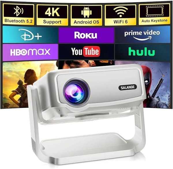 Salange Android 投影仪 4k WiFi 蓝牙