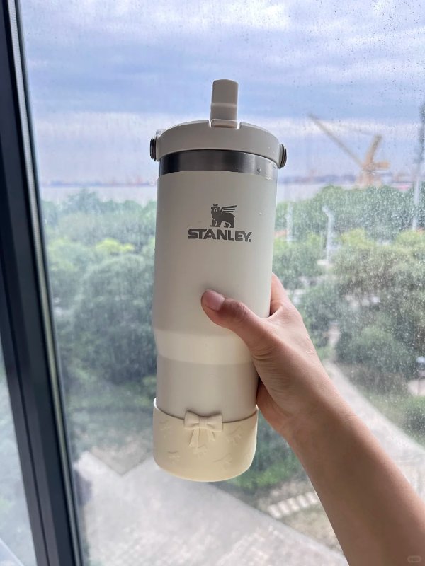 IceFlow 奶油色拎拎杯 890ml