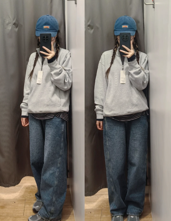 半拉链卫衣