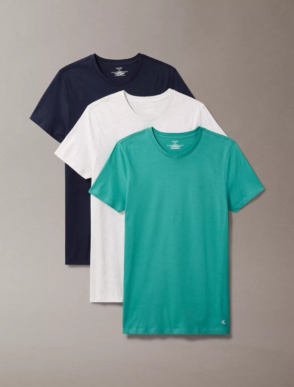 圆领棉tee 3件