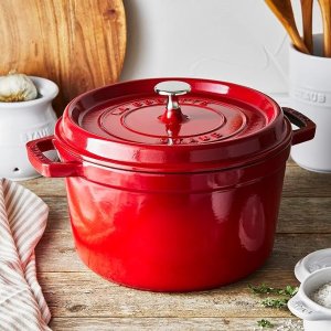 史低价：双立人 Staub铸铁锅超级白菜价 樱桃红色