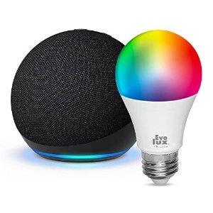 会员日提前享：Echo Dot 5代+Evolux智能灯泡