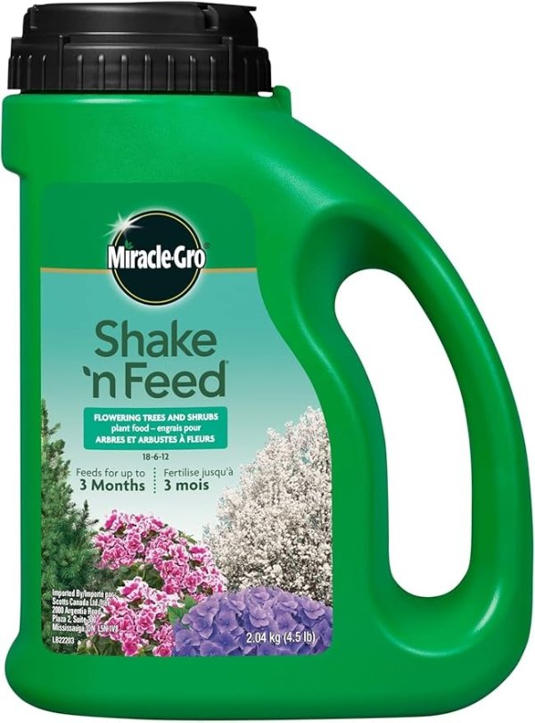 Gro Shake N Feed 开花树木和灌木植物肥料 2.04 公斤