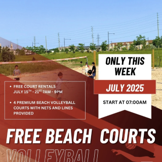 万锦沙排场免费打🏐️戳我直接预定...