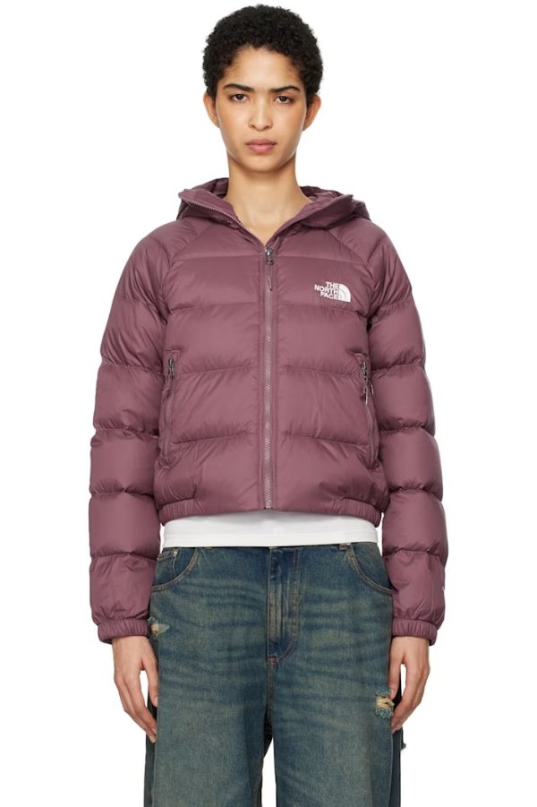 紫色 Hydrenalite 连帽羽绒服

