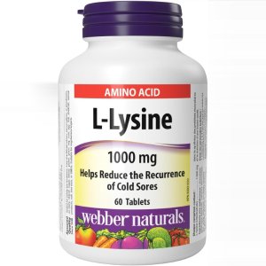 Webber Naturals L-赖氨酸60片